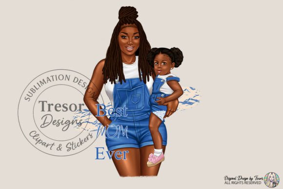 Best Mom Ever Black Mom Clipart PNG for Creators