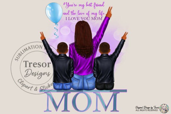 Elevate Designs with This Heartfelt Mom PNG