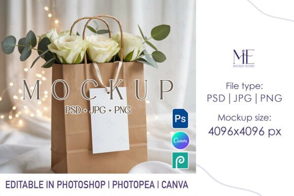 Elevate Your Brand with a Professional Wedding Gift Tag Mockup Thank You Label