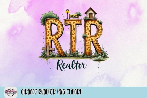 Elevating Brand Identity with Giraffe Realtor PNG Clipart