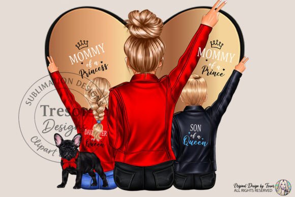 Elevating Family Branding with Mommy of a Princess and Prince Clipart