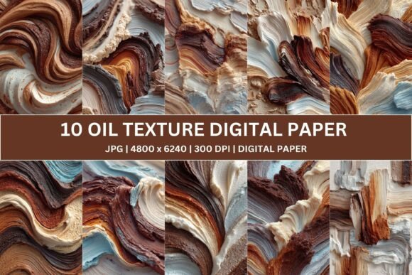 Evaluating 10 Sculpted Earthy Impasto Digital Paper for Creative Projects