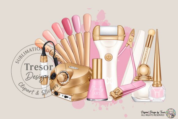 Evaluating the Nail Tech Tools White Gold Nails Art PNG for Professional Branding