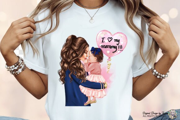 Integrating Mother's Day Clipart I Love My Mommy PNG into Professional and Creative Workflows