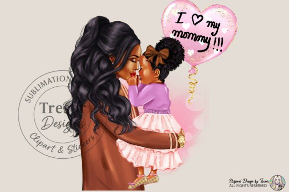 Strategic Branding with I Love My Mommy Black Mom Clipart PNG
