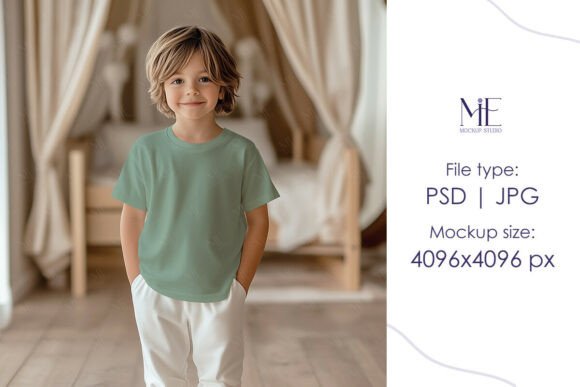 Streamlining Your Design Workflow with a Kids T-Shirt Mockup Boy Outfit Template
