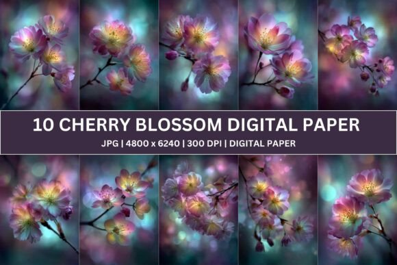 Unlocking Ethereal Design: The Magic of Iridescent Glow Sakura Digital Paper