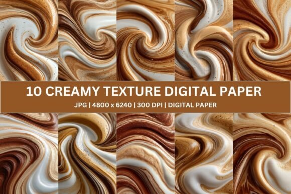 Unlocking the Warmth of Design: A Guide to Velvety Mocha Swirl Digital Papers